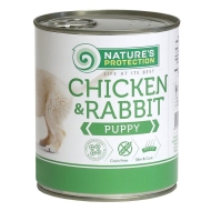 Nature's Protection Puppy Chicken &amp; Rabbit Вологий корм для цуценят з куркою і кроликом, 400 г