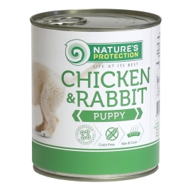 Nature's Protection Puppy Chicken &amp; Rabbit Вологий корм для цуценят з куркою і кроликом, 400 г