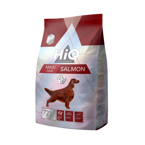 HiQ Maxi Adult Salmon Сухий корм для дорослих собак великих порід з лососем, 2,8 кг
