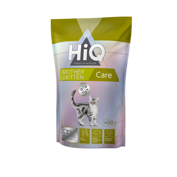 HiQ Kitten and Mother Сare Сухий корм для кошенят віком до 1 року, для вагітних і годуючих кішок, 400 г