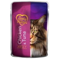Lovely Hunter Adult cats Chicken &amp; Tuna Вологий корм для дорослих котів з куркою і тунцем, 85 г