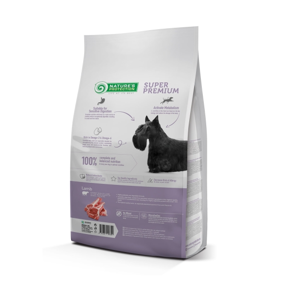 Nature's Protection Mini Adult Lamb Small Breeds Сухий корм для дорослих собак малих порід з ягням, 2 кг - 1