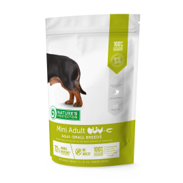 Nature's Protection Mini Adult Small Breeds Сухий корм для дорослих собак малих порід з м'ясом птиці, 500 г
