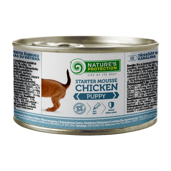 Nature's Protection Puppy Starter Mousse Chicken Мус-стартер для цуценят з курки, 200 г