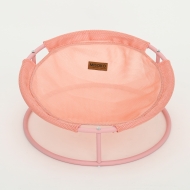 MISOKO Pet bed round Складаний лежак для домашніх тварин рожевий, 45x45x22 см
