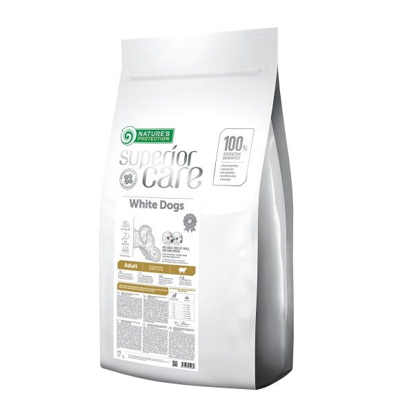 Nature's Protection Superior Care White Dogs Lamb Adult Small and Mini Breeds Сухий корм для дорослих собак малих порід з ягням, 17 кг