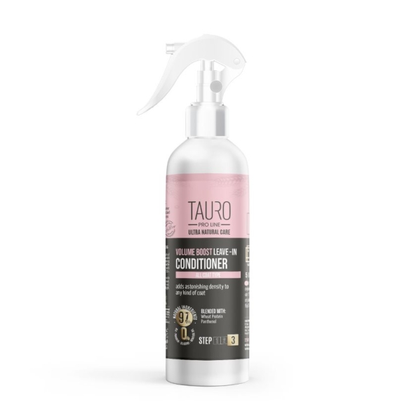 Tauro Pro Line Ultra Natural Care Volume Boost Leave-In Conditionier Незмивний кондиціонер для надання об'єму шерсті собак і котів, 250 мл