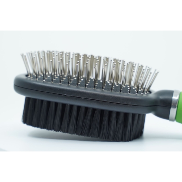 Двостороння щітка-гребінець для собак та котів Mr.Fluffy Pet double-side brush, large - 2