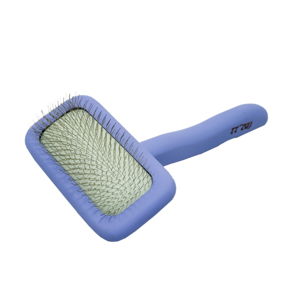 Tauro Pro Line Щітка дерев'яна прямокутна, зубці 11 мм, фіолетова, L, 12 х 17 см - 1