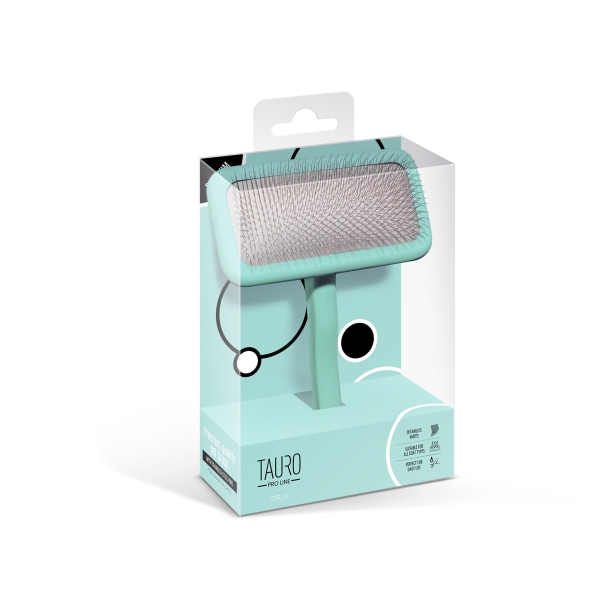 Tauro Pro Line Щітка дерев'яна прямокутна, зубці 11 мм, м'ятна, L, 12 х 17 см - 5