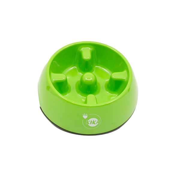 Миска для повільного харчування для собак KIKA, зелена, розмір L