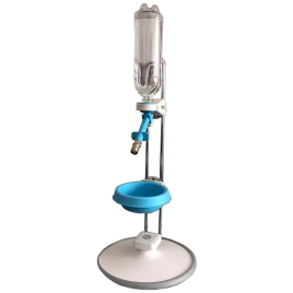 DYL ніпельна поїлка-годівниця для собак на стійці, синя