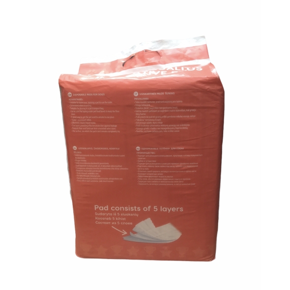 MISOKO Одноразові пелюшки для собак з ароматом персика (цуценята та кісточки), 45*60 см, 50 шт - 2