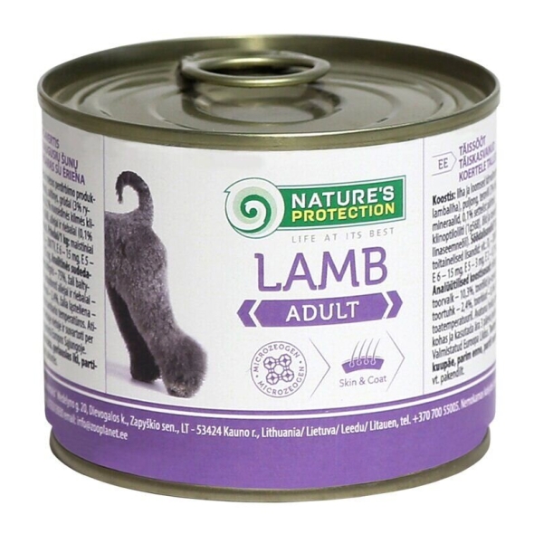 Nature's Protection Adult Lamb Вологий корм для собак з ягням, 200 г