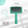 Tauro Pro Line Щітка пластикова, зубчики 20 мм, тонкі, м'ятна, 6,5 х 10,5 см - 2
