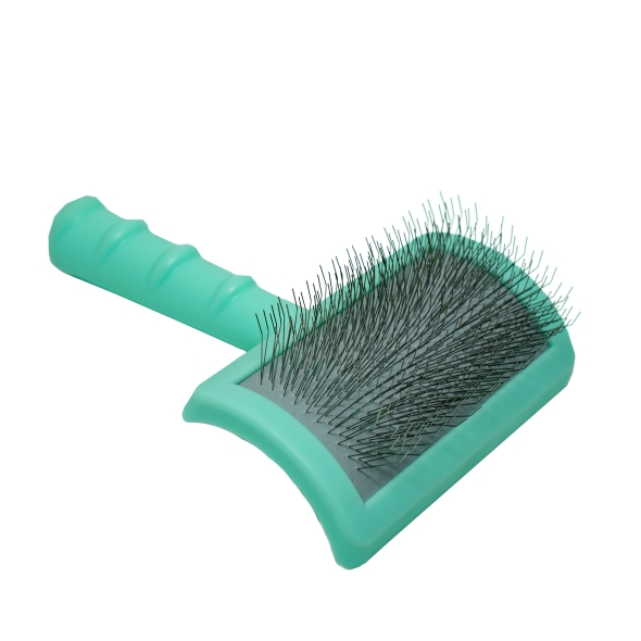 Tauro Pro Line Щітка пластикова, зубчики 20 мм, тонкі, м'ятна, 6,5 х 10,5 см - 1