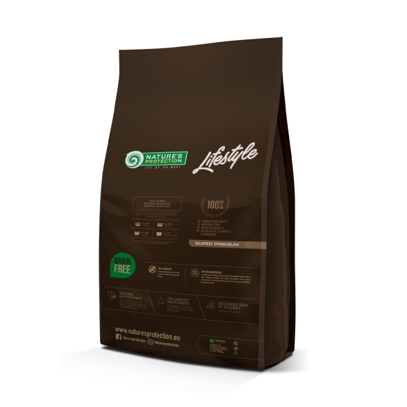 Nature's Protection Lifestyle Grain Free Lamb Adult All Breeds Сухий беззерновий корм для собак усіх порід з ягням, 10 кг - 1