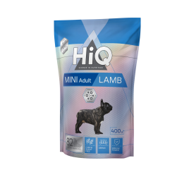 HiQ Mini Adult Lamb Сухий корм для дорослих собак малих порід з ягням, 400 г