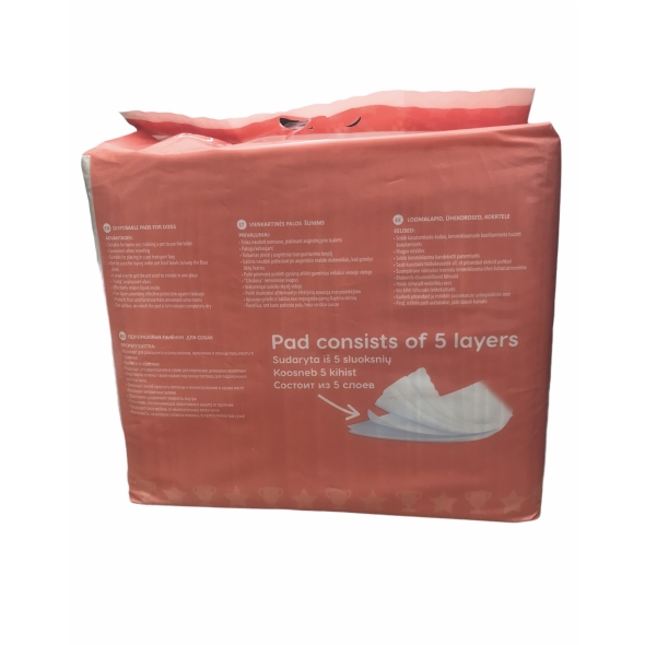 MISOKO Одноразові пелюшки для собак з ароматом лимона (цуценята і лапки), 60*90 см, 50 шт - 2