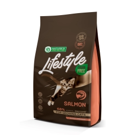 Nature's Protection Lifestyle Growing Salmon Сухий беззерновий корм для кошенят з лососем, 1,5 кг