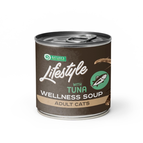 Nature's Protection Lifestyle Adult cats Sensitive digestion Soup Tuna Суп для котів з чутливим травленням з тунцем, 140 мл