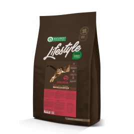 Nature's Protection Lifestyle Senior Salmon Сухий беззерновий корм для літніх котів з лососем, 7 кг