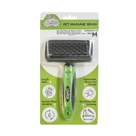 Гребінець-щітка для собак та котів Mr.Fluffy Pet massage brush, medium