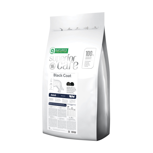 Nature's Protection Superior Care Dark Coat Grain Free Adult All Breeds Сухий корм для дорослих собак усіх порід з чорним забарвленням шерсті, 10 кг