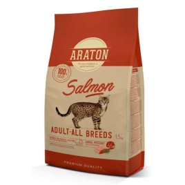 ARATON Salmon Adult All Breeds Сухий корм з лососем для дорослих котів 1,5 кг