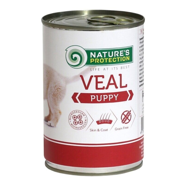 Nature's Protection Puppy Veal Вологий корм для цуценят з телятиною, 800 г