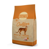 ARATON Outdoor Adult All Breeds Сухий корм з куркою та індичкою для дорослих котів 1,5 кг