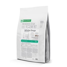 Nature's Protection Superior Care White Dogs Grain Free Insect All Sizes&amp;Life Stages Сухий беззерновий корм для собак усіх розмірів і стадій життя з протеїном комах, 17 кг
