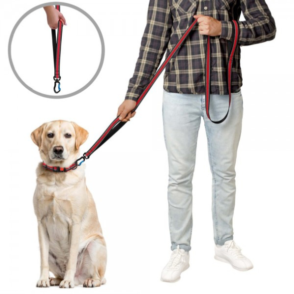 Barksi Mesh Повідець для собак червоний, розмір S - 5