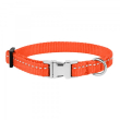 Barksi Active Нашийник для собак зі світловідбиттям і металевою пряжкою кораловий, розмір XS - 3