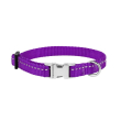 Barksi Active Нашийник для собак зі світловідбиттям і металевою пряжкою фіолетовий, розмір S - 3