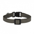 Нашийник шкіряний плоский BARKSI Crazy для котів з золотим дзвіночком графіт, розмір XS - 2