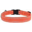 Barksi Нашийник для собак Брезент з металевою пряжкою помаранчевий, розмір M - 2