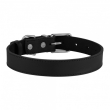 Barksi Classic Нашийник для собак шкіряний з хромованою фурнітурою чорний, розмір L - 2