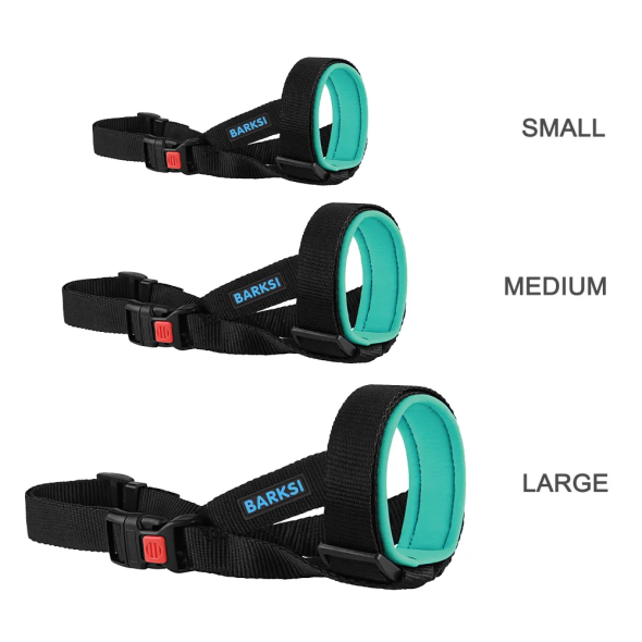 Barksi Намордник для собак універсальний неопреновий розмір М ментоловий - 4