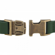 Barksi Antiq Нашийник для собак шкіряний плоский зелений, розмір S - 4