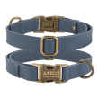Barksi Antiq Нашийник для собак шкіряний плоский денім, розмір М