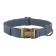 Barksi Antiq Нашийник для собак шкіряний плоский денім, розмір М - 1