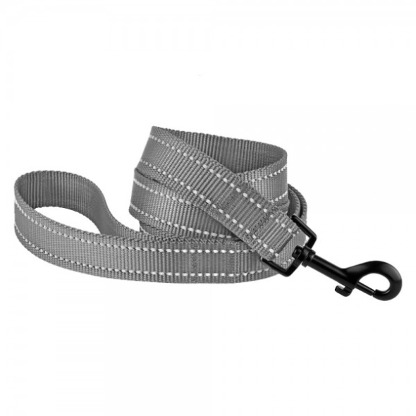 Barksi Active Повідець для собак зі світловідбиттям сірий, розмір XS