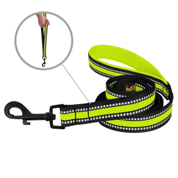 Barksi Mesh Повідець для собак лимонний 2 в 1, розмір S - 1