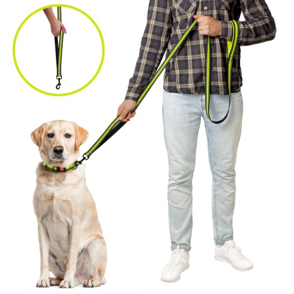 Barksi Mesh Повідець для собак лимонний 2 в 1, розмір S - 4