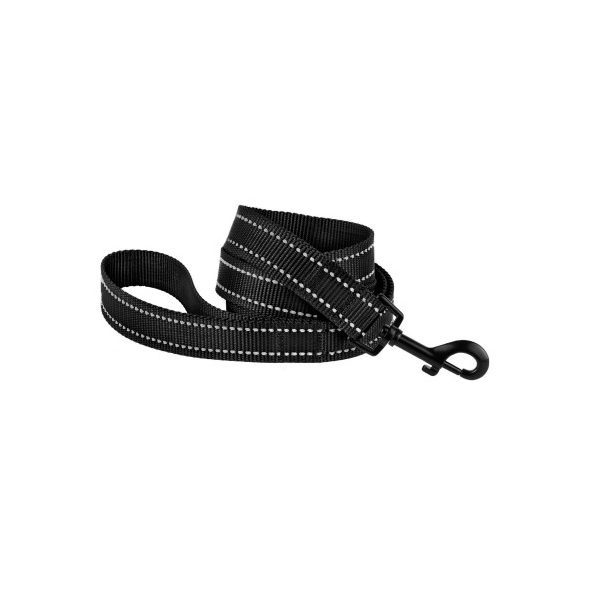 Barksi Active Повідець для собак зі світловідбиттям чорний, розмір М