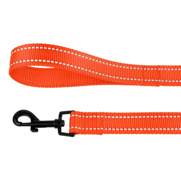 Barksi Active Повідець для собак зі світловідбиттям кораловий, розмір L - 3