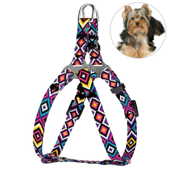 Barksi Urban Шлея для собак дрібних порід Йорк фіолетова, розмір 2XS - 1