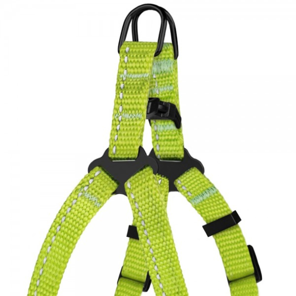 Barksi Active Шлея для собак дрібних порід зі світловідбиттям салатова, розмір XS - 2