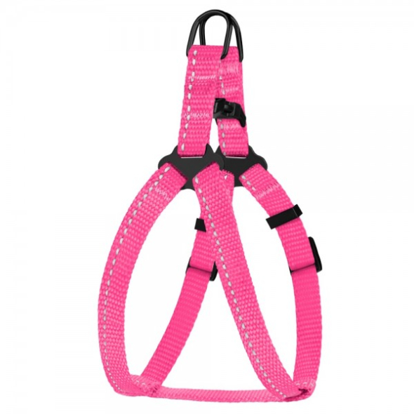 Barksi Active Шлея для собак дрібних порід зі світловідбиттям рожева, розмір XS